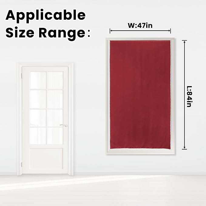 Self Adhesive Curtains, Stick Curtain Blackout Shades Window Cover Curtains - Image 7