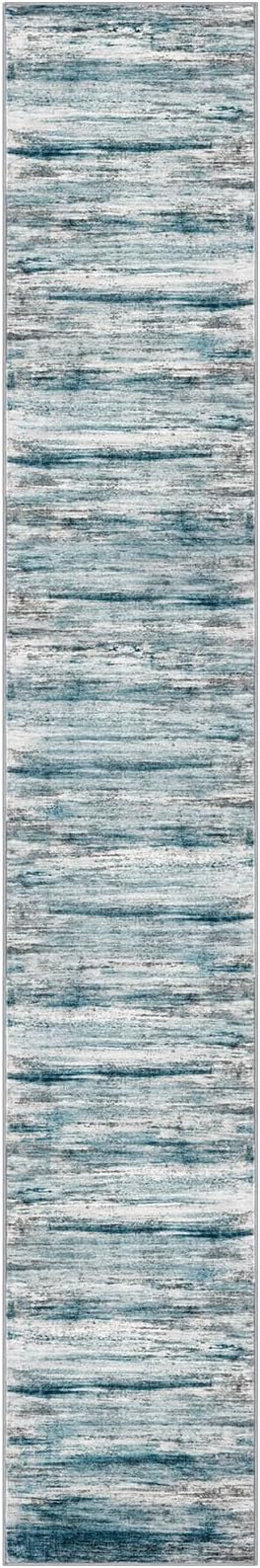 KOZYFLY Modern Abstract Hallway Runner Rug, 2.6x16 Washable Rug Runner Non-Slip - Image 8