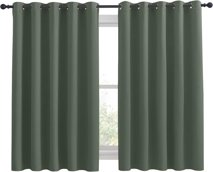NICETOWN Thermal Insulated Dark Mallard Blackout Curtains - Image 2