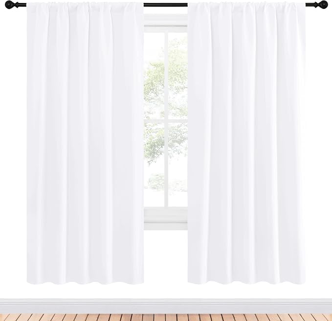 NICETOWN 50% Light Blocking Kitchen Curtains - Image 2