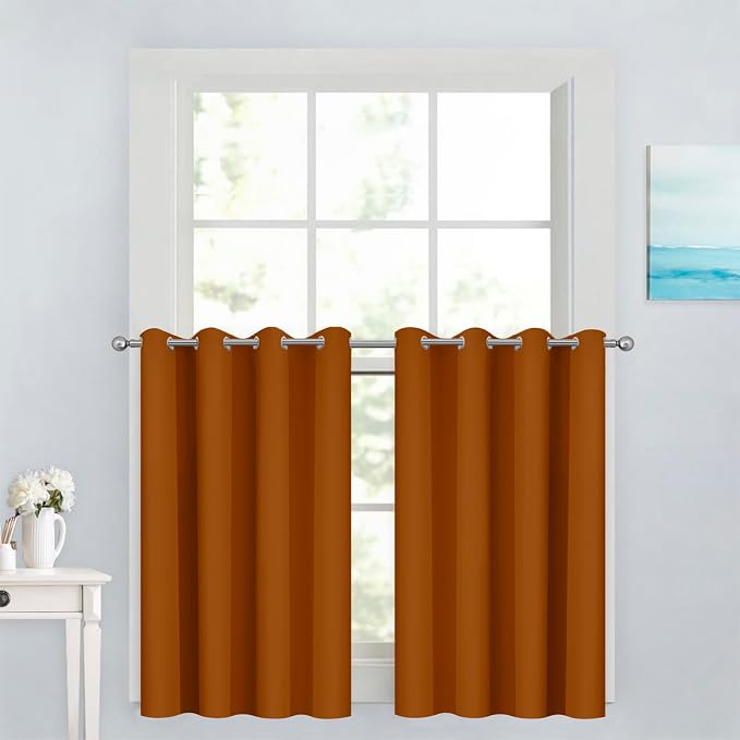 Yakamok 36 Inch Curtains Blackout Window Curtains by Yakamok