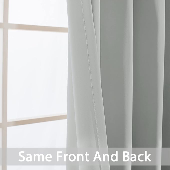 Yakamok Room Darkening Grommet Window Drapes Thermal Insulated Light Blocking - Image 4