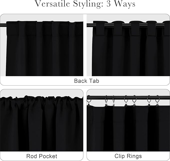 PONY DANCE Blackout Curtains for Bathroom - Image 5