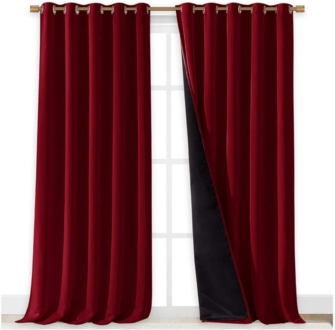 NICETOWN Truly Blackout Drapes for Living Room, Heavy-Duty Full Light Shading - Image 2