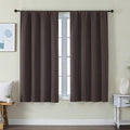 Simplebrand Ava Chocolate Short Blackout Curtains by Simplebrand