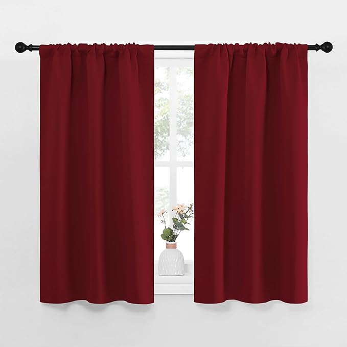 NICETOWN 40inch Curtains for Small Windows, Thermal Insulated Privacy Short by NICETOWN
