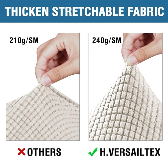 H.VERSAILTEX 4 Piece Stretch Couch Covers - Image 5