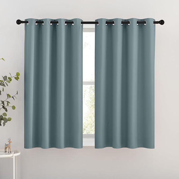 NICETOWN Blackout Greyish Blue Curtains by NICETOWN