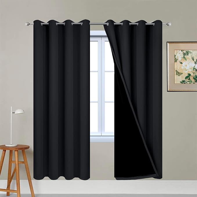 Yakamok 72 Inch Length 100% Blackout Curtains by Yakamok