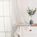 OWENIE Sheer Curtains 108" inches Long, 2 Panels Sheer Curtain Set, Rod Pocket by OWENIE