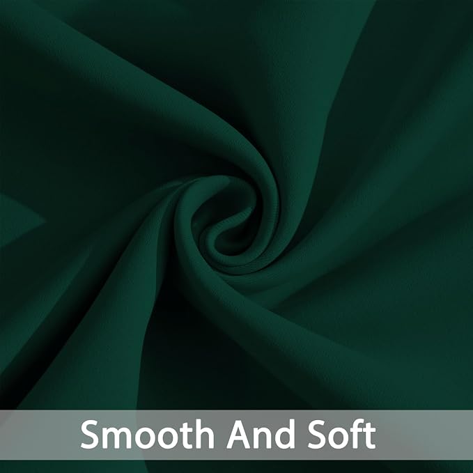 Yakamok Dark Green Blackout Curtains - Image 5