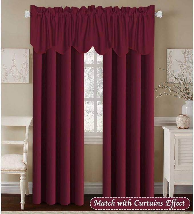 H.VERSAILTEX 2 Panels Christmas Blackout Curtain Valances - Image 2