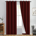 Yakamok 100% Blackout Curtain Panels 84 inches Cold and Light Blocking Drapes by Yakamok