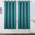 LEMOMO Blackout Curtains 66 x 72 Inch Long Sea Teal Curtains Set of 2 Panels by Lemomo