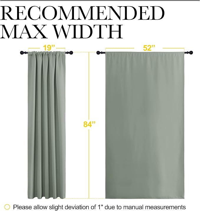 NICETOWN Window Curtains Blackout Drapes - Image 7