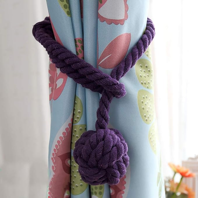 Melaluxe 4 Pack Curtain Tiebacks - Image 2