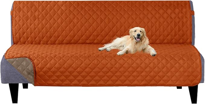 U-NICE HOME Reversible Futon Cover Sofa Slipcover Armless Furniture Protector by U-NICEHOME