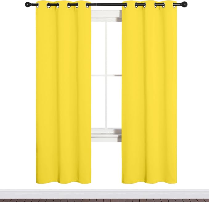 NICETOWN Bedroom Curtain Panels Draperies, Thermal Insulated Solid Grommet - Image 2