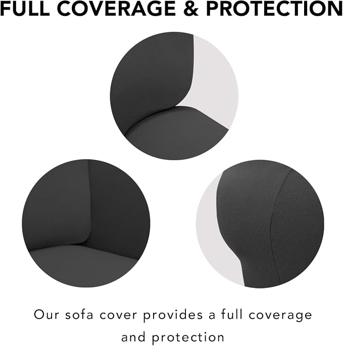 PureFit Super Stretch Sofa Slipcover – Spandex Non Slip Soft Couch Sofa Cover - Image 4