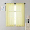 Chyhomenyc Sheer Curtains 54 Inch Long 2 Panels Set by Chyhomenyc