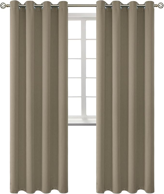 BGment Room Darkening Curtains 84 Inches Long by BGment