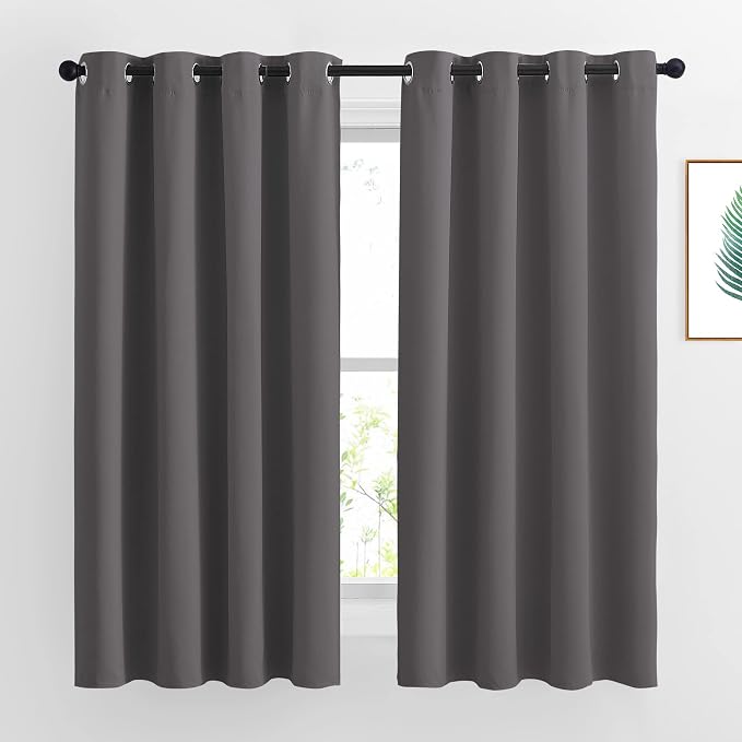NICETOWN Blackout Curtains for Bedroom 63 inch Length 2 Panels by NICETOWN