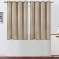 LEMOMO Khaki Thermal Blackout Curtains/52 x 45 Inch/Set of 2 Panels Room by Lemomo