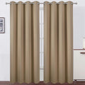 LEMOMO Blackout Curtains 52 x 108 inch/Natural Curtains Set of 2 Panels/Thermal by Lemomo