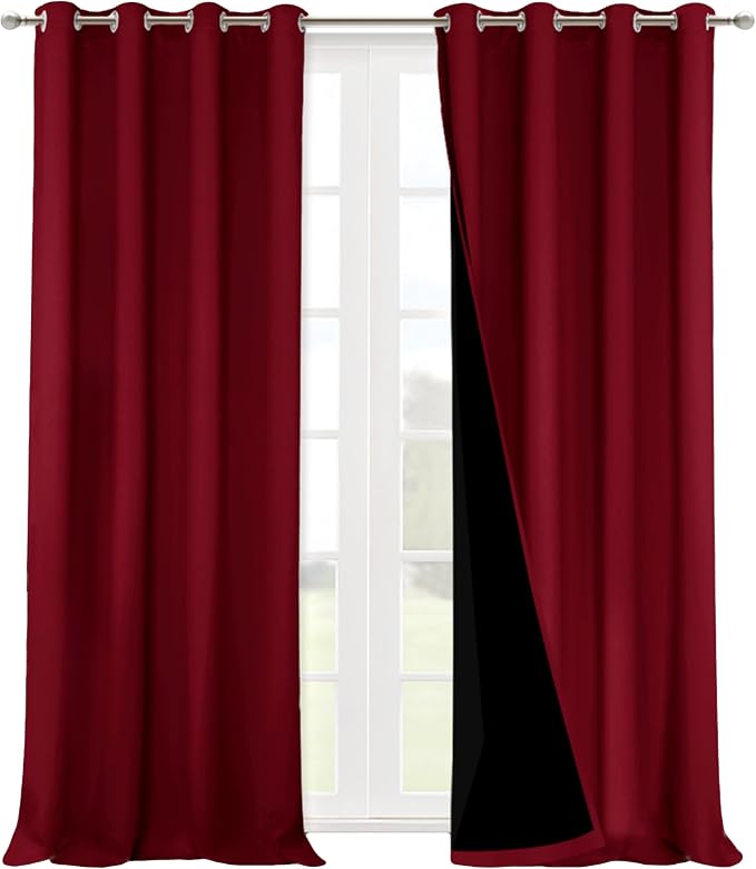 NICETOWN Truly Blackout Drapes for Living Room, Heavy-Duty Full Light Shading by NICETOWN