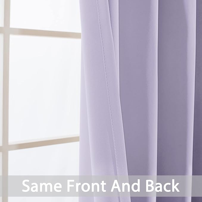 Yakamok Blackout Curtains Room Darkening Thermal Insulated Window Panels - Image 3