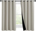 NICETOWN 100% Blackout Curtains 57 inches Long, Double-Deck Completely Blackout by NICETOWN