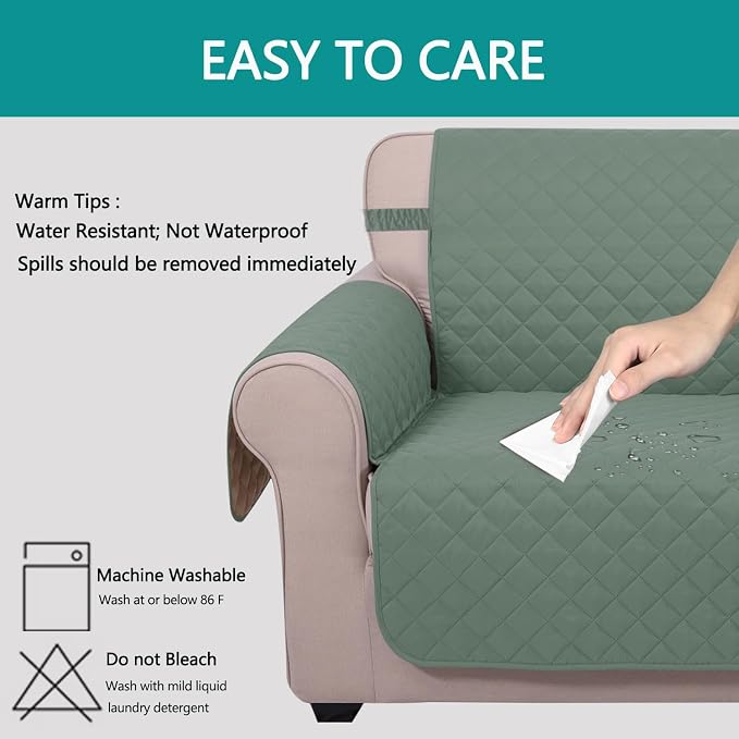 U-NICE HOME Large Sofa Cover Reversible Couch Cover - Image 5