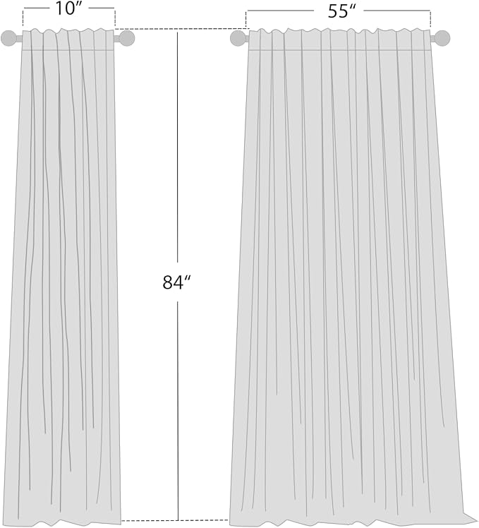NICETOWN Linen Curtains 84 inches Long, Grommet Thick Flax Linen Privacy Assured - Image 8
