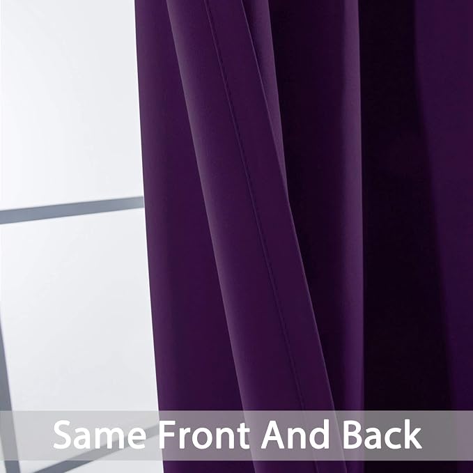 Yakamok Soft Room Darkening Grommet Window Drapes Thermal Insulated Light - Image 6