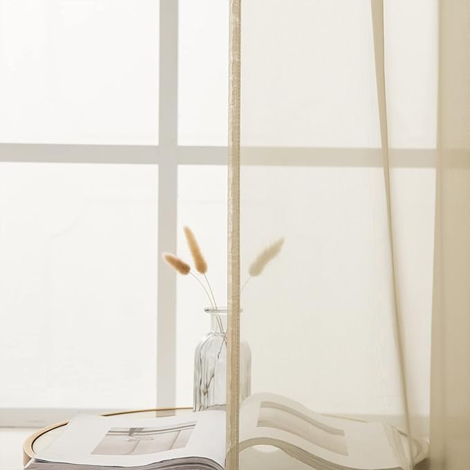 MIULEE Short Sheer Curtains 30 Inch Length - Image 6