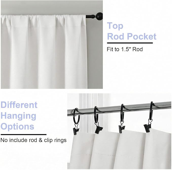Simplebrand Ava Light Beige Light Filtering Curtains - Image 4