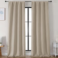 Simplebrand Ava Biscotti Beige Blackout Curtains by Simplebrand