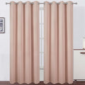 LEMOMO Blackout Curtains 52 x 90 inches Long Blush Curtains Set of 2 Panels by Lemomo