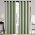 MIULEE Linen Texture Curtains for Bedroom Solid 100% Blackout Thermal Insulated by MIULEE