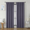 Simplebrand Ava Greyish Purple Blackout Curtains by Simplebrand