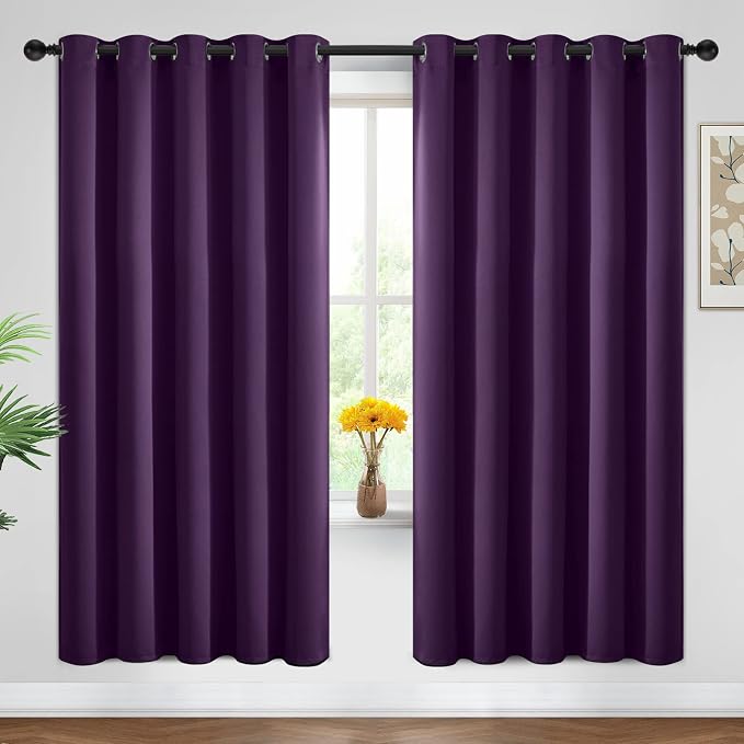 Yakamok Blackout Curtains Room Darkening Thermal Insulated Window Panels by Yakamok