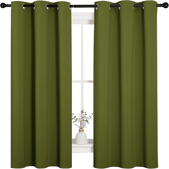 NICETOWN Christmas Window Decoration Thermal Insulated Solid Grommet Blackout by NICETOWN