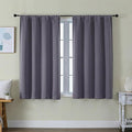 Simplebrand Ava Greyish Purple Short Blackout Curtains by Simplebrand