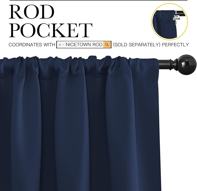 NICETOWN Thermal Curtains Blackout Draperies - Image 3