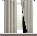 NICETOWN 100% Blackout Window Curtain Panels, Full Light Blocking Drapes by NICETOWN