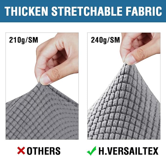 H.VERSAILTEX 4 Piece Stretch Sofa Covers - Image 3