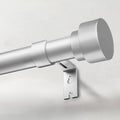 IFELS Heavy Duty Curtain Rods for Windows 66 to 120 Inch, 1 Inch Silver Window by IFELS