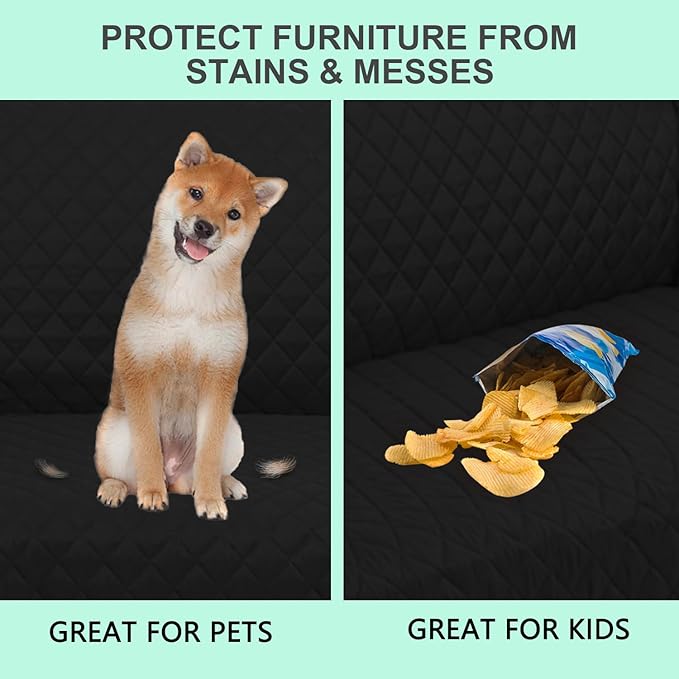Reversible Loveseat Sofa Covers Couch Cover Furniture Protector - Image 5