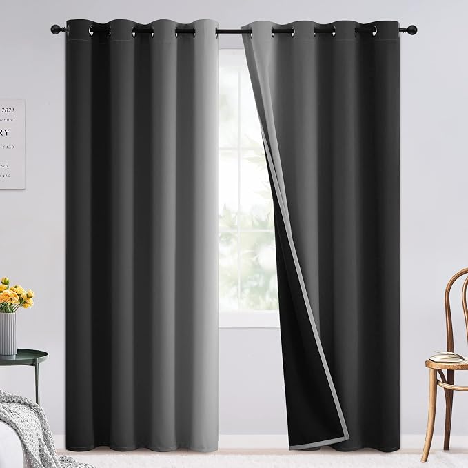SimpleHome Blackout Curtains Ombre by SimpleHome