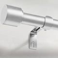 GEEBOBO Silver Curtain Rods for Windows 120 to 240 Inch, 1 Inch Extra Long by GEEBOBO